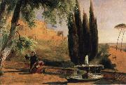 Carl Blechen Park Terrace at Villa d-Este France oil painting artist